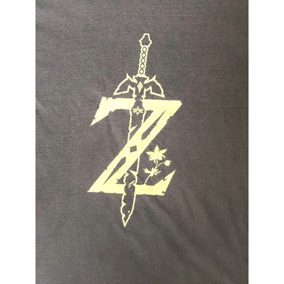 Nintendo Zelda Sword T-Shirt Men's XL Brown Short Sleeve - Picture 2 of 8
